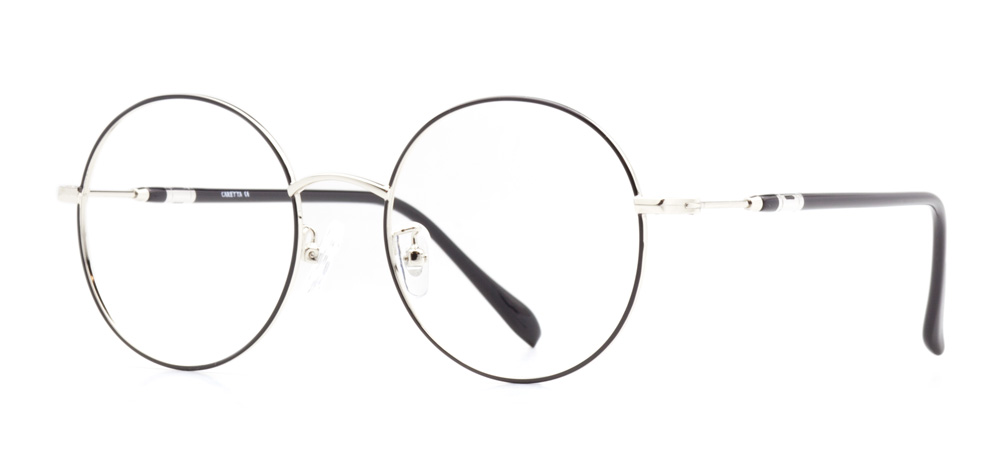 CARETTA Eyeglasses Teenage Man,Woman,Unisex Round Full-Rimmed Metal Unfiltered CRTTA MTL 7527-C.01